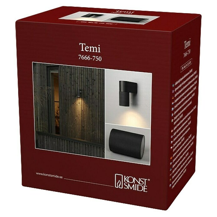 Konstsmide Wandlamp voor buiten Temi (7 W, IP54) | BAUHAUS
