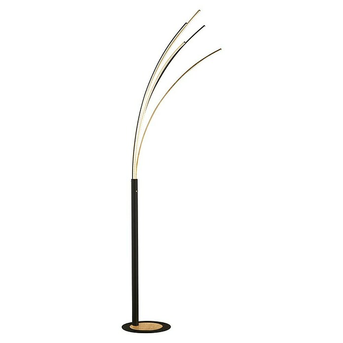 Fischer & Honsel LED-Stehleuchte Ellmau (33 W, Höhe: 190 cm, Gold/Sandschwarz, Mehrfarbig) | BAUHAUS