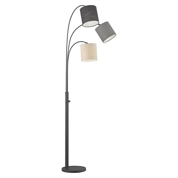 Fischer & Honsel Stehleuchte Shade (120 W, Höhe: 186 cm, Sandschwarz, E27) | BAUHAUS