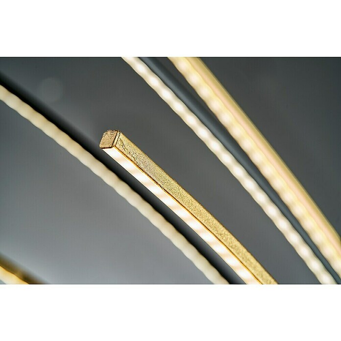 Fischer & Honsel LED-Stehleuchte Ellmau (33 W, Höhe: 190 cm, Gold/Sandschwarz, Mehrfarbig) | BAUHAUS