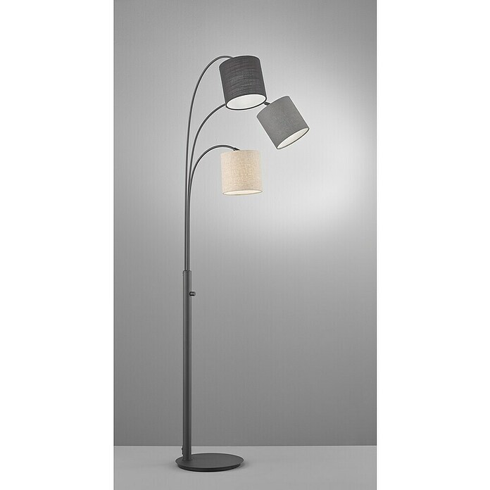 Fischer & Honsel Stehleuchte Shade (120 W, Höhe: 186 cm, Sandschwarz, E27) | BAUHAUS