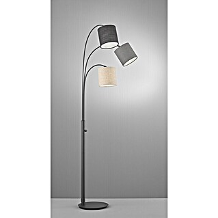 Fischer & Honsel Stehleuchte Shade (120 W, Höhe: 186 cm, Sandschwarz, E27)