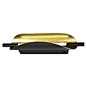 Fischer & Honsel LED-Wandleuchte Skal (4 W, L x B x H: 42 x 8 x 10,5 cm, Sandschwarz/Gold, Mehrfarbig) | BAUHAUS