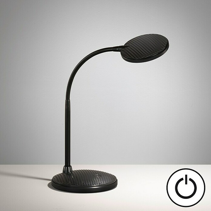 Fischer & Honsel LED-Tischleuchte Work (4,5 W, L x B x H: 22 x 14,5 x 36,5 cm, Schwarz, Warmweiß) | BAUHAUS