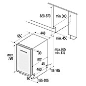Cata Lavavajillas integrable LVI (Ancho: 45 cm, Número de cubiertos: 10 ud., Consumo de agua por uso: 8,7 l) | BAUHAUS