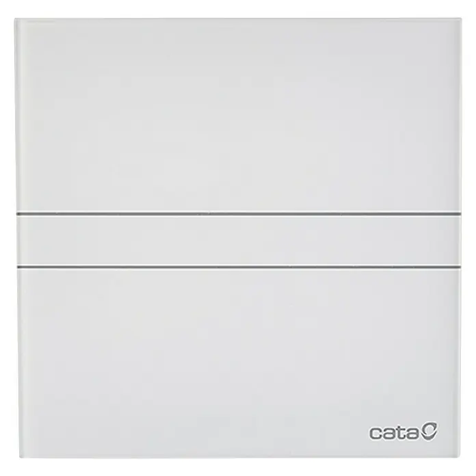Cata Ventilador de pared de baño E-100 G - Blanco, 9,8 cm - Campana extractora de pared blanca de CATA con líneas horizontales, un electrodoméstico de cocina elegante y funcional.