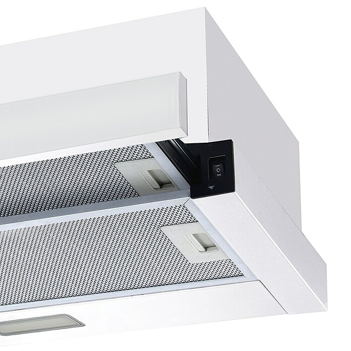 Cata Campana extensible TFB-5160 (Ancho: 59,5 cm, Máx. Potencia del ventilador en modo extracción: 300 m³/h, Blanco) | BAUHAUS