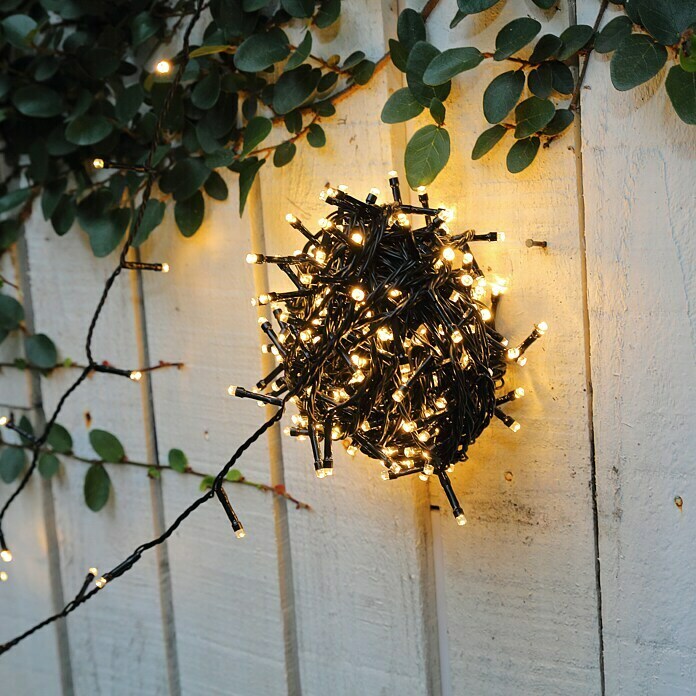 Tween Light Guirnalda luminosa LED (Para exterior, 400 luces, 7,4 m, Blanco cálido)