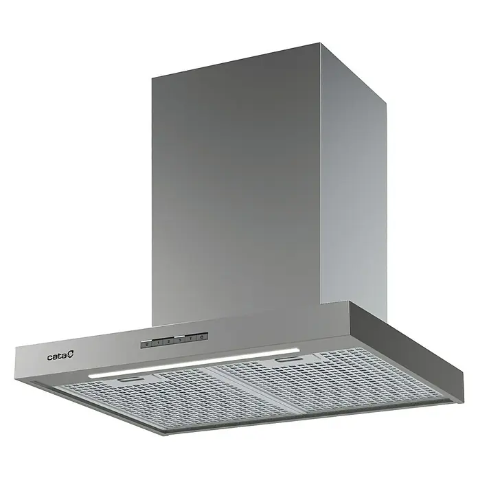 Cata Campana de pared Sygma 6010 X - Ancho: 60 cm, Máx. Potencia del ventilador en modo extracción: 800 m³/h, Inox - Una campana extractora Cata moderna de acero inoxidable que ofrece funcionalidad y un diseño elegante para cualquier cocina.