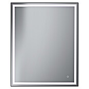 Camargue Espejo con luz LED Lisbeth (60 x 80 cm, Sensor, Negro) | BAUHAUS