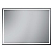 Camargue Espejo con luz LED Lisbeth (120 x 80 cm, Sensor, Negro) | BAUHAUS