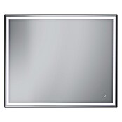 Camargue Espejo con luz LED Lisbeth (100 x 80 cm, Sensor, Negro) | BAUHAUS