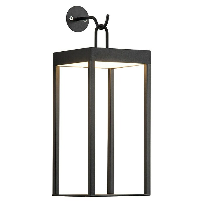 Tween Light Accu-wandlamp Bellagio (35 x 13,2 x 15 cm, Zwart, Warm wit, 3 W, IP44) | BAUHAUS