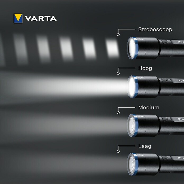 Varta Zaklamp F30R (225 x 40 x 40 mm, 500 lm) | BAUHAUS