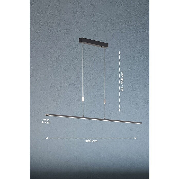 Fischer & Honsel LED-Pendelleuchte Metz TW (32 W, Sandschwarz, Mehrfarbig) | BAUHAUS