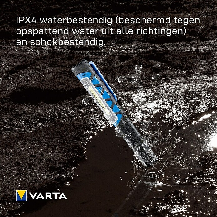 Varta Zaklamp WORK FLEX POCKET (17,3 x 23 x 31 mm, 100 lm - 110 lm, IPX4) | BAUHAUS