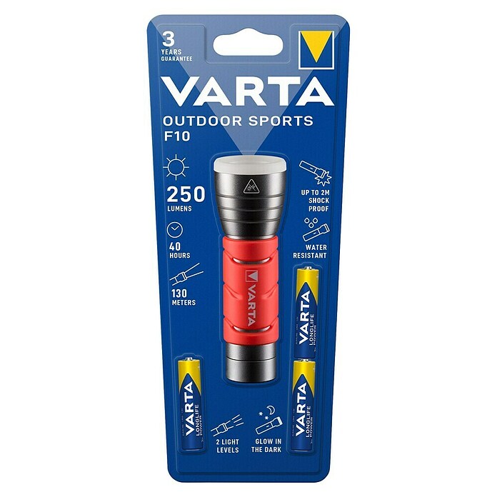 Varta Zaklamp (122 x 20 x 20 mm, 500 lm, IPX4) | BAUHAUS