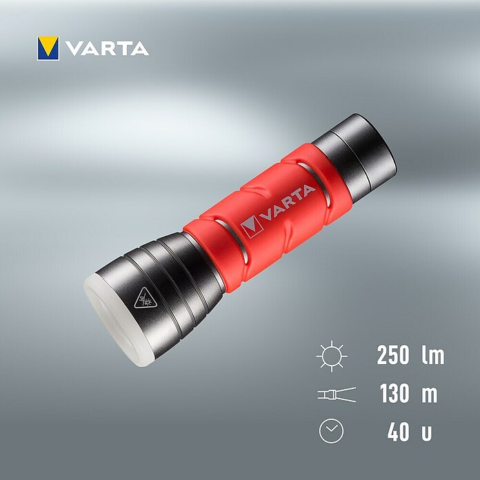 Varta Zaklamp (122 x 20 x 20 mm, 500 lm, IPX4) | BAUHAUS