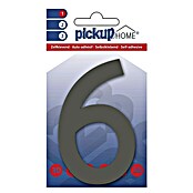 Pickup 3D Home Huisnummer Rio (Hoogte: 10 cm, Motief: 6, Grijs, Kunststof, Zelfklevend)