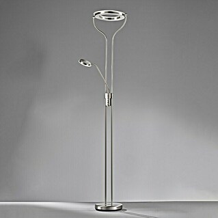 Fischer & Honsel LED-Stehleuchte Davos (36,5 W, Höhe: 180 cm, Nickel, Mehrfarbig)