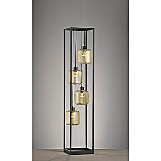 Fischer & Honsel Stehleuchte Caydo (160 W, Höhe: 150 cm, Gold/Sandschwarz, E27)