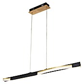 Fischer & Honsel LED-Pendelleuchte Bridge (21 W, L x B x H: 100 x 9 x 160 cm, Sandschwarz/Gold, Mehrfarbig) | BAUHAUS