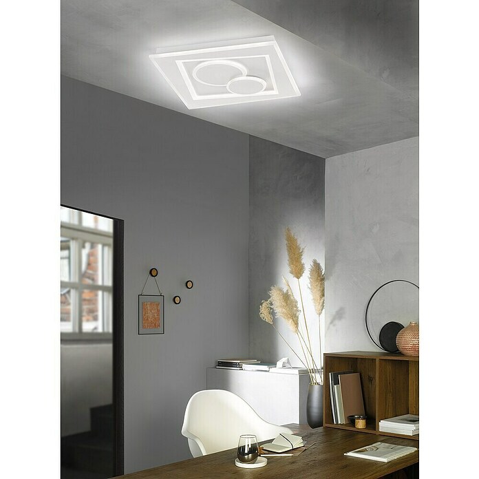 Fischer & Honsel LED-Deckenleuchte Ratio (44 W, L x B x H: 43 x 43 x 6,4 cm, Weiß, Mehrfarbig) | BAUHAUS