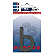 Pickup 3D Home Huisnummer (Hoogte: 6 cm, Motief: b, Grijs, Kunststof, Zelfklevend)