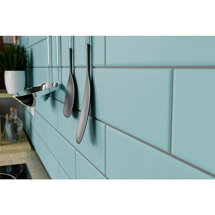 Modern Style Wandfliese Urban Aqua (7,5 x 30 cm, Hellblau, Matt) | BAUHAUS