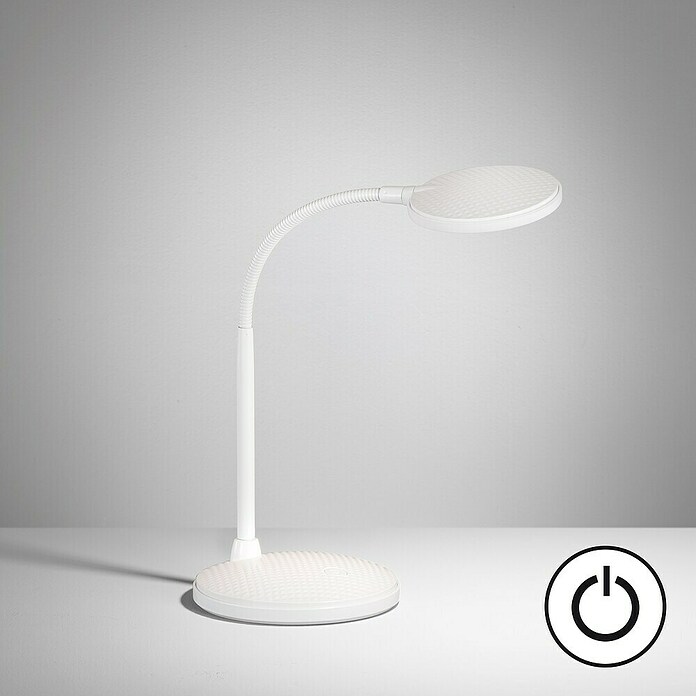 Fischer & Honsel LED-Tischleuchte Work (4,5 W, L x B x H: 22 x 14,5 x 36,5 cm, Weiß, Warmweiß) | BAUHAUS