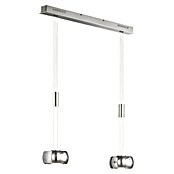 Fischer & Honsel LED-Pendelleuchte Colette (2 Stk., 18 W, Nickel, Nickel, Warmweiß) | BAUHAUS