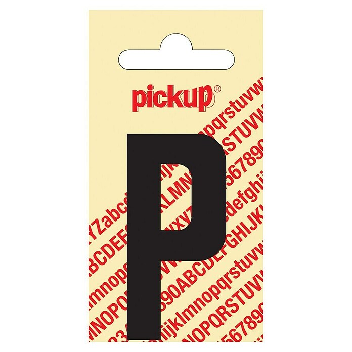 Pickup Aufkleber (Motiv: P, Schwarz, Höhe: 60 mm)