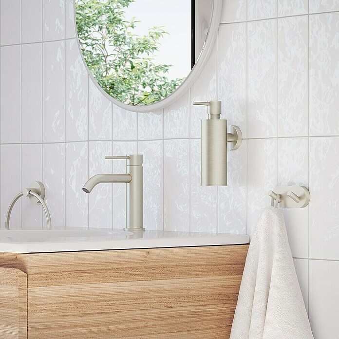 Smedbo Handdoekhaken (Geborsteld nikkel, l x b x h: 41 x 45 x 153 mm) | BAUHAUS