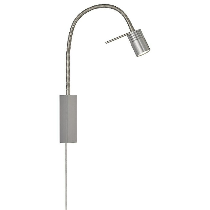 Fischer & Honsel LED-Wandleuchte River (4,5 W, L x B x H: 40 x 4 x 40 cm, Nickel, Warmweiß) | BAUHAUS