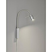 Fischer & Honsel LED-Wandleuchte River (4,5 W, L x B x H: 40 x 4 x 40 cm, Nickel, Warmweiß) | BAUHAUS