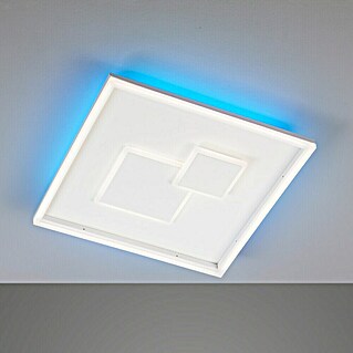 Fischer & Honsel LED-Deckenleuchte Trey (28 W, L x B x H: 40 x 40 x 6,5 cm, Weiß, Mehrfarbig)