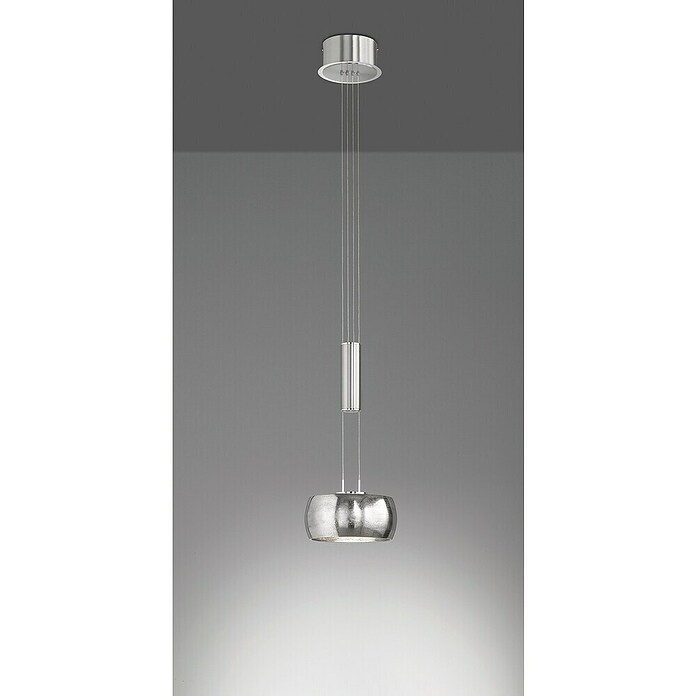 Fischer & Honsel LED-Pendelleuchte Colette (1 Stk., 9 W, Nickel, Nickel, Warmweiß) | BAUHAUS