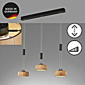 Fischer & Honsel LED-Pendelleuchte Colette (3 Stk., 27 W, Holz, Sandschwarz, Warmweiß) | BAUHAUS