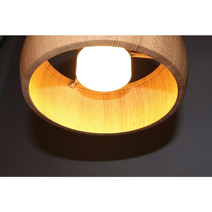 Fischer & Honsel LED-Pendelleuchte Colette (3 Stk., 27 W, Holz, Sandschwarz, Warmweiß) | BAUHAUS