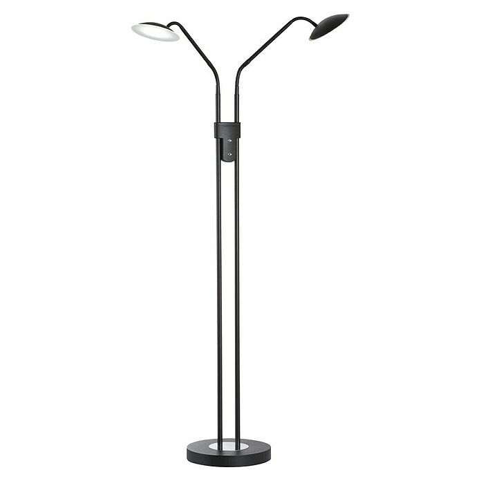 Fischer & Honsel Tallri LED-Stehleuchte (15 W, Höhe: 135 cm, Sandschwarz, Mehrfarbig, Anzahl Leuchtenköpfe: 2 Stk.) | BAUHAUS