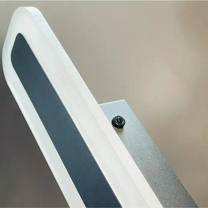 Fischer & Honsel LED-Wandleuchte Streep - 13 W, L x B x H: 40 x 8 x 6 cm, Sandschwarz, Mehrfarbig - Nahaufnahme einer modernen LED-Wandleuchte mit elegantem Design, ideal für stilvolle Innenräume.