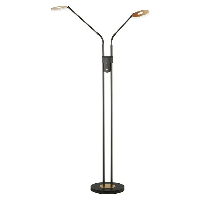 Fischer & Honsel Dent LED-Stehleuchte (15 W, Höhe: 150 cm, Gold/Sandschwarz, Mehrfarbig, 2 Stk.) | BAUHAUS