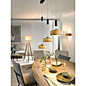 Fischer & Honsel LED-Pendelleuchte Colette (3 Stk., 27 W, Holz, Sandschwarz, Warmweiß) | BAUHAUS