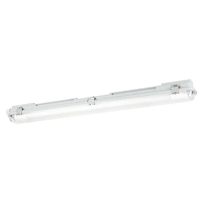 Eglo Plafón para pared y techo Eco Tube-E - L x An x Al: 67,5 x 6,2 x 6 cm, IP65 - La lámpara LED a prueba de humedad proporciona luz brillante en ambientes húmedos. El diseño robusto garantiza una larga vida útil.