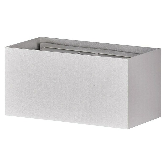 Fischer & Honsel LED-Wandleuchte Wallo (12 W, L x B x H: 10 x 20 x 10 cm, Silber, Warmweiß) | BAUHAUS