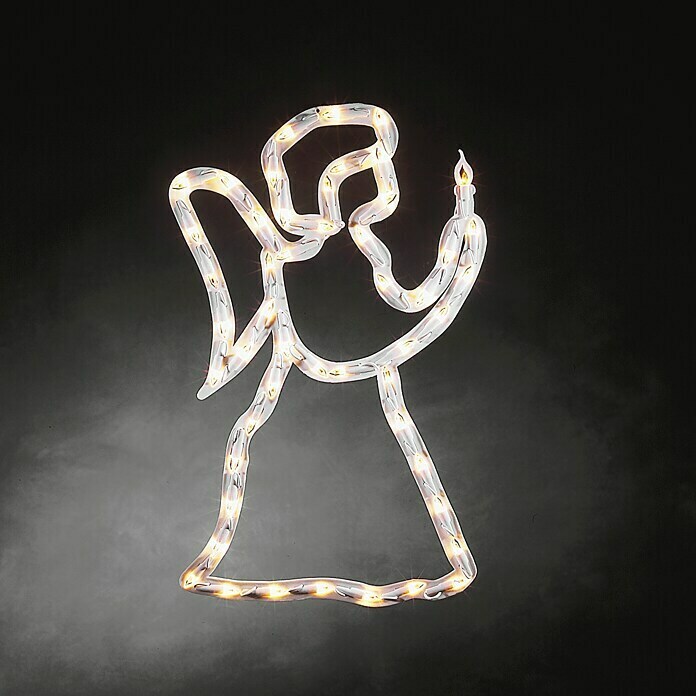 Konstsmide LED-Weihnachtsleuchte Engel (Innen, 50-flammig, B x H: 33 x 50 cm, Warmweiß)
