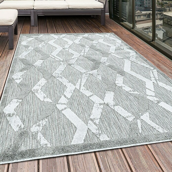 Outdoor-Teppich Bahama VII (Grau, 200 x 140 cm, 100 % Polypropylen) | BAUHAUS