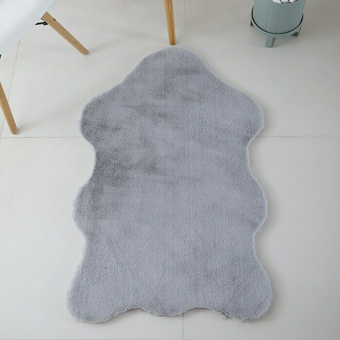 Kinderteppich Caty Fell (Silber, 90 x 60 cm, 100 % Polyester) | BAUHAUS