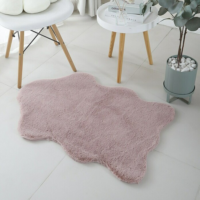 Kinderteppich Caty Fell (Rosa, 90 x 60 cm, 100 % Polyester) | BAUHAUS