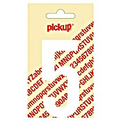 Pickup Sticker (Motief: 5, Wit, Hoogte: 90 mm)